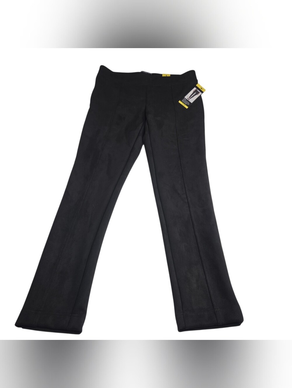 Andrew Marc Black Faux-Suede Leggings with Branded Tags. Size S